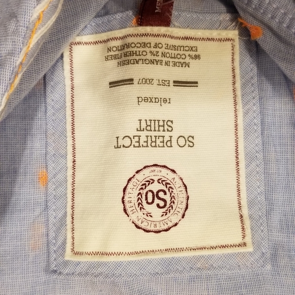 SO button down shirt M - Picture 2 of 3